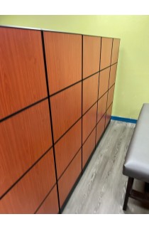 8' X 8' X 6' HIGH LAMINATED OFFICE DIVIDER