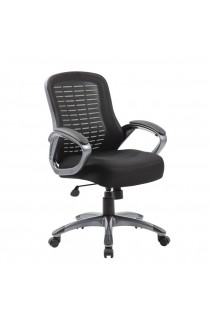  OfficeSource Lattice Collection Ribbed, High Back Mesh Task Chair with Fabric Seat