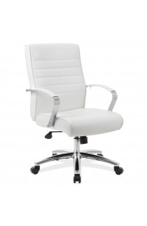 OfficeSource Studio Collection Mid Back Chair with Chrome Frame