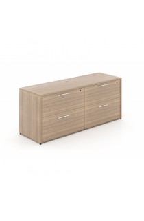 Credenza with 4 drawer lateral file