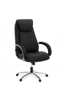 OfficeSource Bradley Collection Executive High Back Chair with Chrome Frame