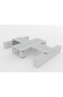 NEW 72" X 72" OPEN DESK WORKSTATIONS