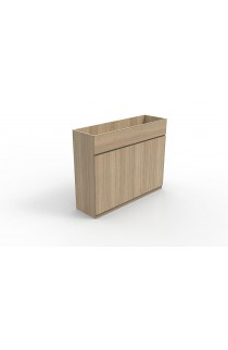 PLANTER / STORAGE COMBO - 5' W X 4' H X 18" D