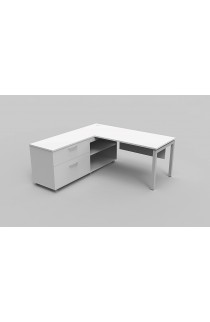 NEW 72"X 72" L SHAPED OPEN DESK EVEN SURFACE