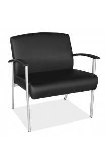 OfficeSource OS Big & Tall Collection Big and Tall Guest Chair with Black Frame