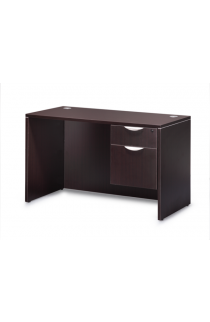 48" x 24: Simple Desk with Hanging Box File Suite PL117