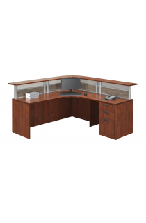 L Shaped Reception Desk Suite PLB306