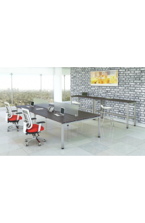 Basic Benching Station with Acrylic Dividers  - Suite PLT207