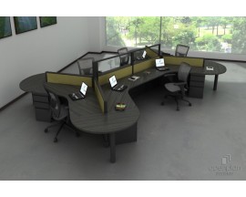 6 Person Dogbone workstation