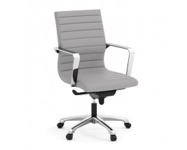  OfficeSource Tre Collection Executive Mid Back Chair with Chrome Frame