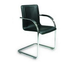 Boss Guest Chair  Black Vinyl