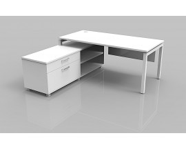 NEW 72"X 72" L SHAPED DESK WITH HIGH LOW SURFACE