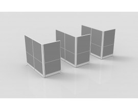 L SHAPED DESK WRAPS - OFFICE PARTITIONS