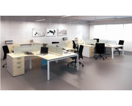Office Cubicles | New 6’ X 6’ BENCHING STATION L SHAPE 