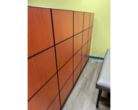 8' X 8' X 6' HIGH LAMINATED OFFICE DIVIDER