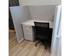 NEW  -----> 4 X 3' 53" TALL CALL CENTER CUBICLE - 16 IN STOCK NOW!