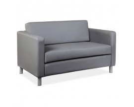CONTEMPORARY LOVE SEAT - DEFINE COLLECTION - AVAILABLE IN BLACK OR GRAY