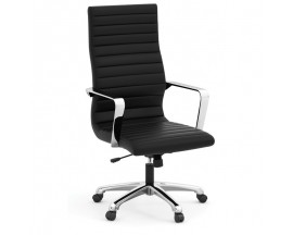 OfficeSource Tre Lite Collection Executive High Back Chair with Chrome Frame