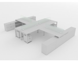 NEW 72" X 72" OPEN DESK WORKSTATIONS