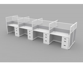 Office Cubicles | Low Price NEW 4' x 2' CALL CENTER CUBICLE / - Herman Miller AO2 Clone