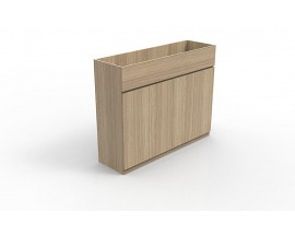 PLANTER / STORAGE COMBO - 5' W X 4' H X 18" D