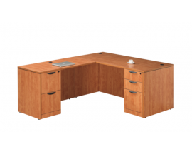 L Shaped Desk with 2 File Pedestals Suite PL115