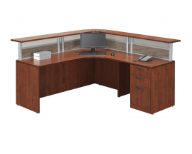 L Shaped Reception Desk Suite PLB306