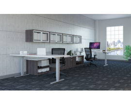 Adjustable Height Desk with Storage Options Suite PLT217
