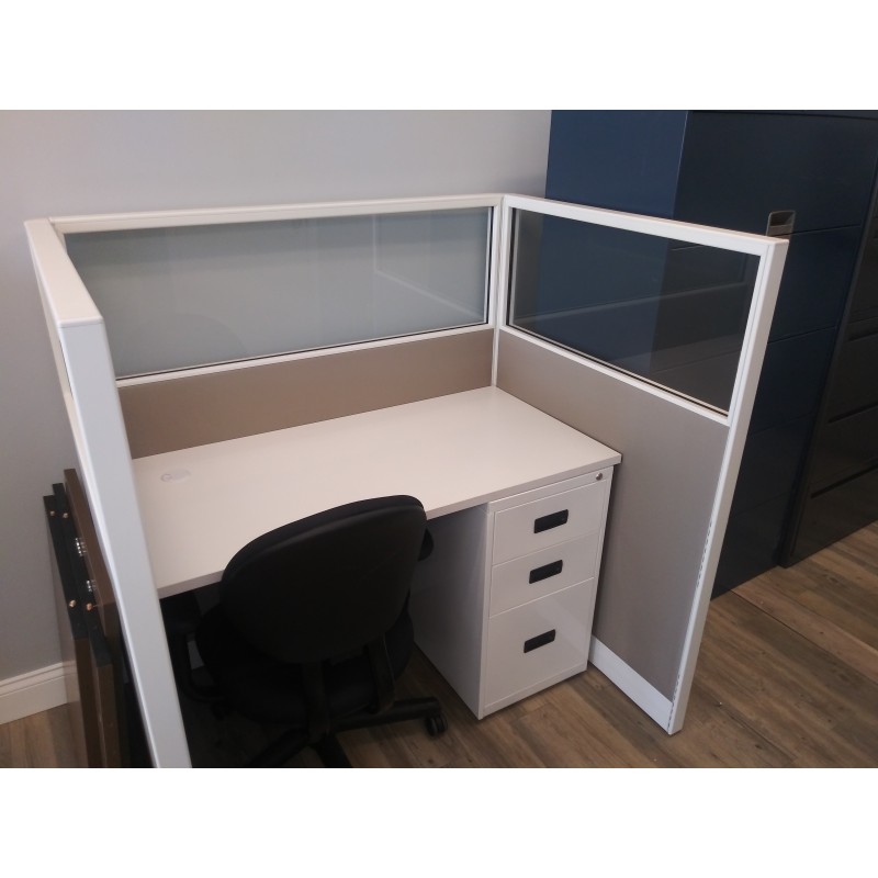 Office Cubicles | Low Price NEW 4' x 2' CALL CENTER CUBICLE / - Herman Miller AO2 Clone - 1