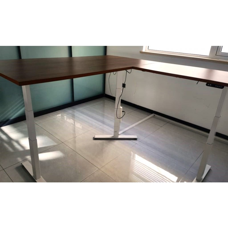 NEW 60" X 72" L SHAPED ADJUSTABLE HEIGHT DESK