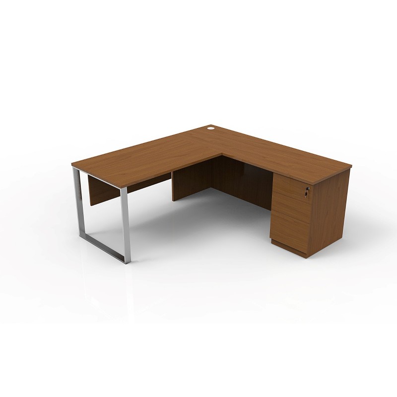 6' X 6' Modern Stainless Steel O Legs