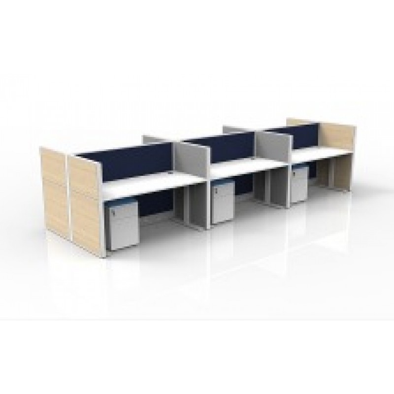 NEW 66 X 30" ADJUSTABLE HEIGHT CUBICLES WITH MOBILE FILES