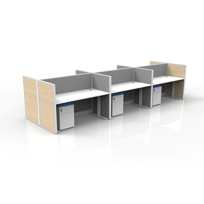 NEW 66 X 30" ADJUSTABLE HEIGHT CUBICLES WITH MOBILE FILES | 3