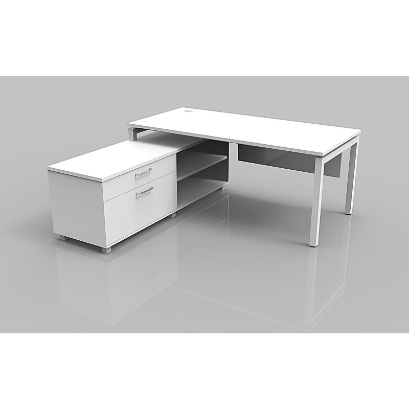 NEW 72"X 72" L SHAPED DESK WITH HIGH LOW SURFACE 