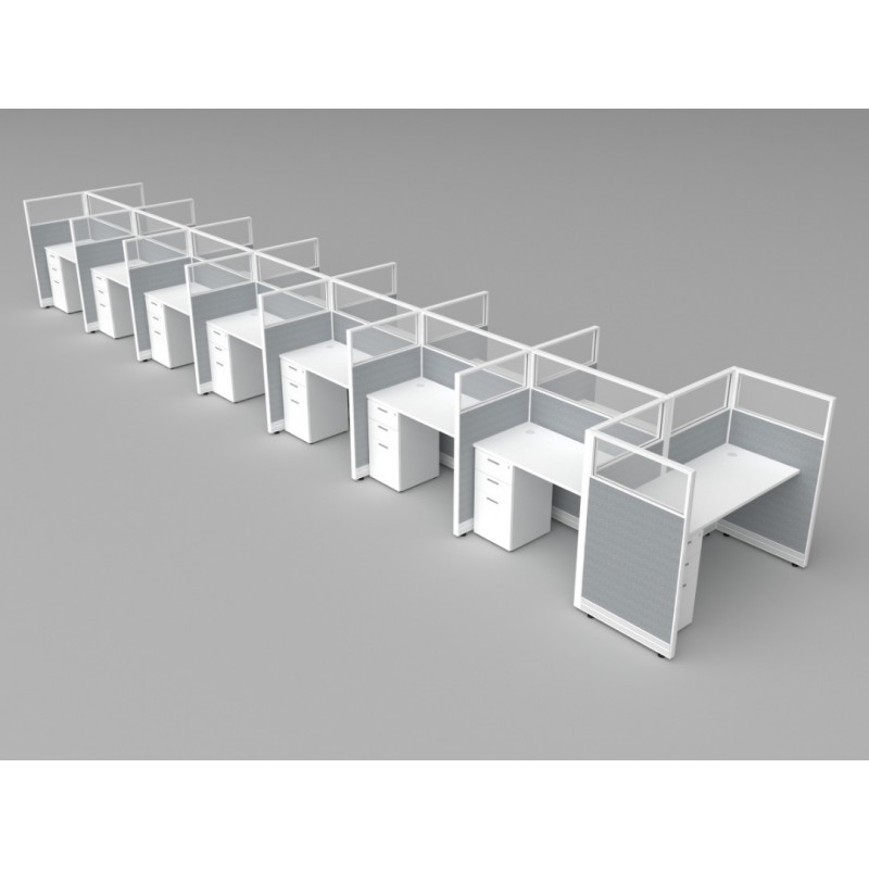 Office Cubicles | Low Price NEW 4' x 2' CALL CENTER CUBICLE / - Herman Miller AO2 Clone - 3