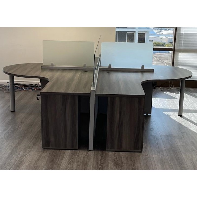 Office Cubicles | NEW 5’ x 5’ Open Cubicle With Collaboration Table - 6
