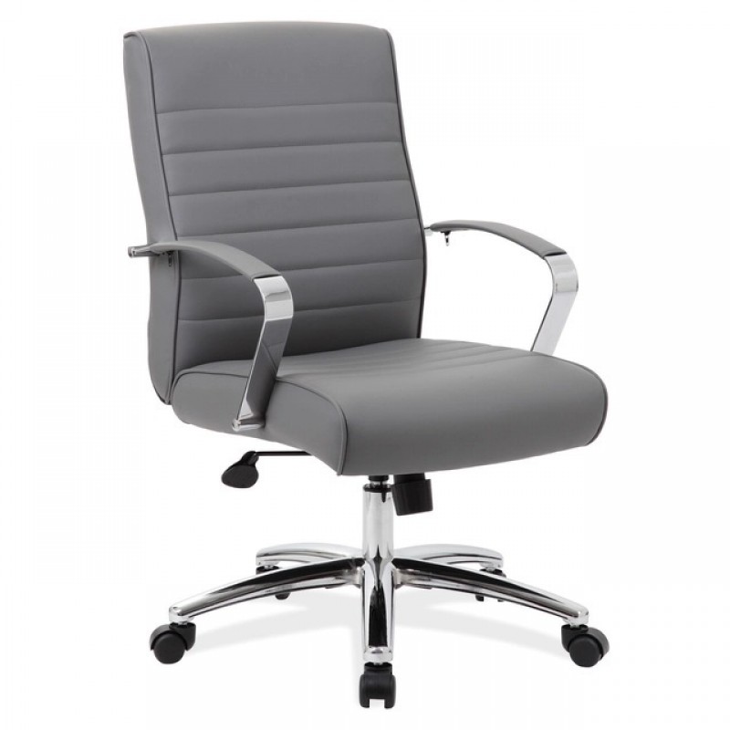 OfficeSource Studio Collection Mid Back Chair with Chrome Frame | 3