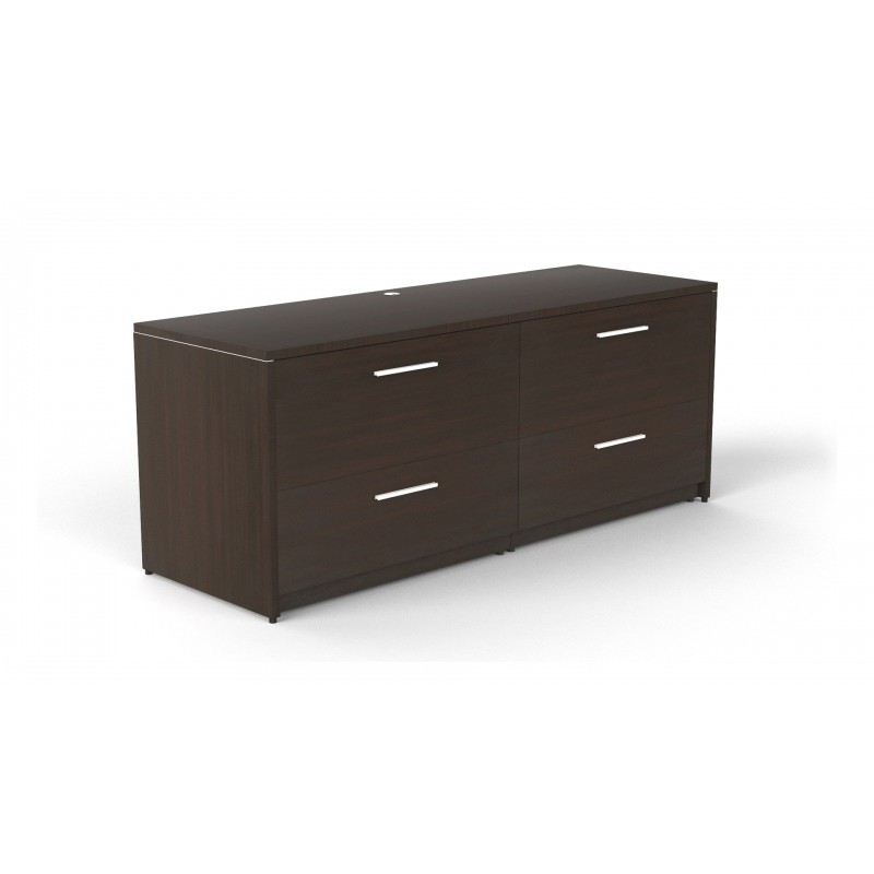 Credenza with 4 drawer lateral file | 4