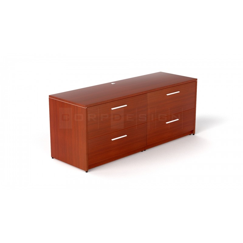 Credenza with 4 drawer lateral file | 5