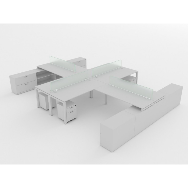 NEW 72" X 72" OPEN DESK WORKSTATIONS