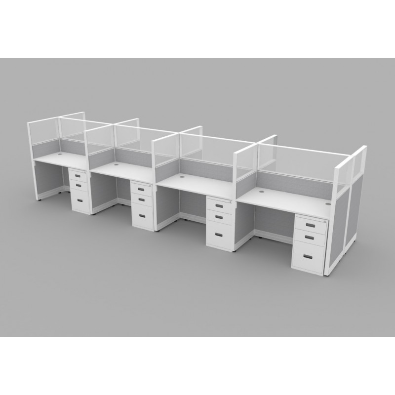 Office Cubicles | Low Price NEW 4' x 2' CALL CENTER CUBICLE / - Herman Miller AO2 Clone