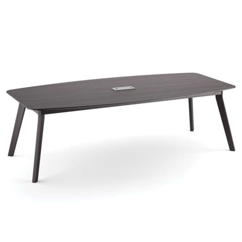 94” Boat Shape Conference Table with Grommet Sienna Collection | 2