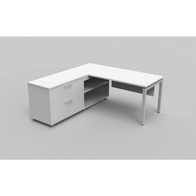 NEW 72"X 72" L SHAPED OPEN DESK EVEN SURFACE