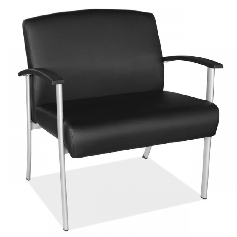 OfficeSource OS Big & Tall Collection Big and Tall Guest Chair with Black Frame
