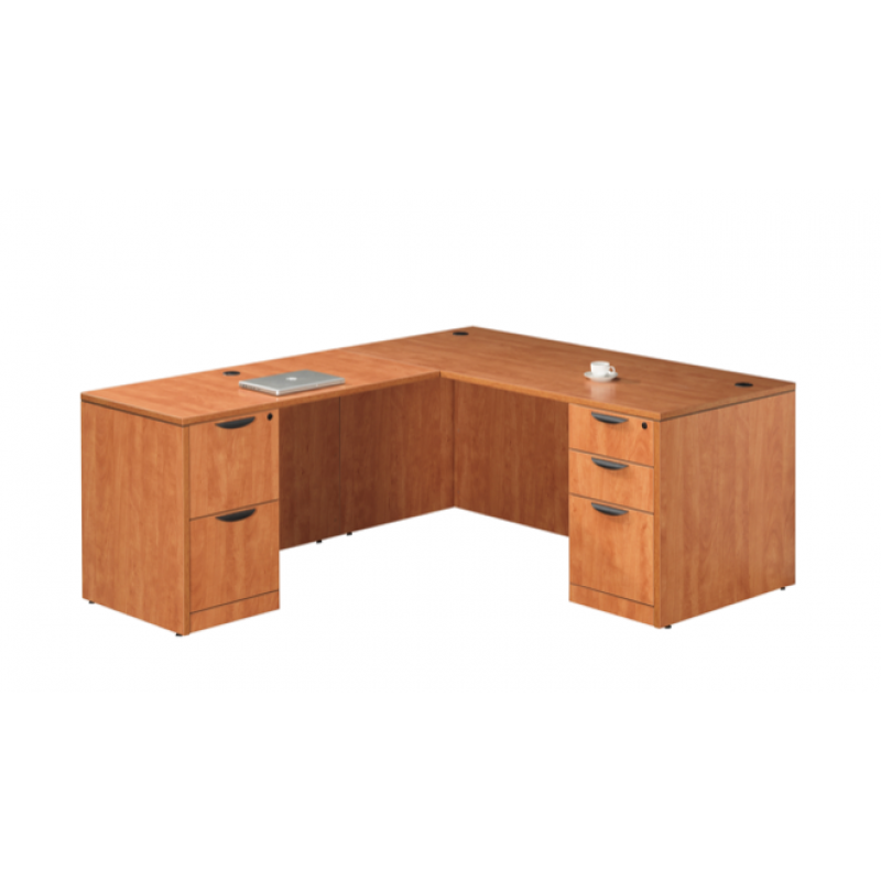 L Shaped Desk with 2 File Pedestals Suite PL115