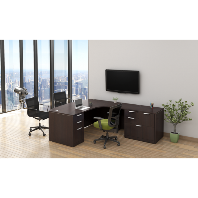 L SHAPED DESK Suite PL116