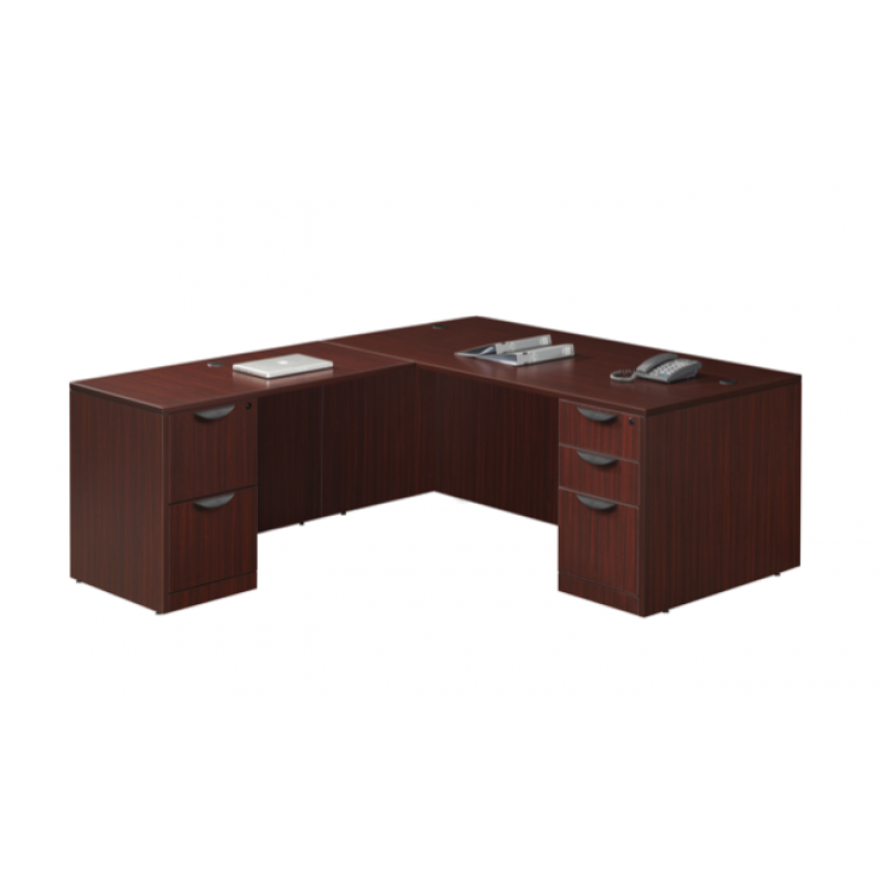 L Shape Desk with Dual Pedestals Suite PL122 