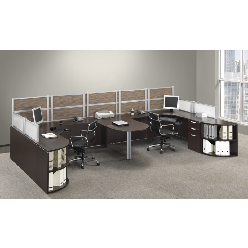 Bullet Desk Dual Workstation Suite PLB304 