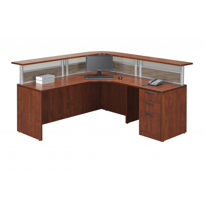 L Shaped Reception Desk Suite PLB306