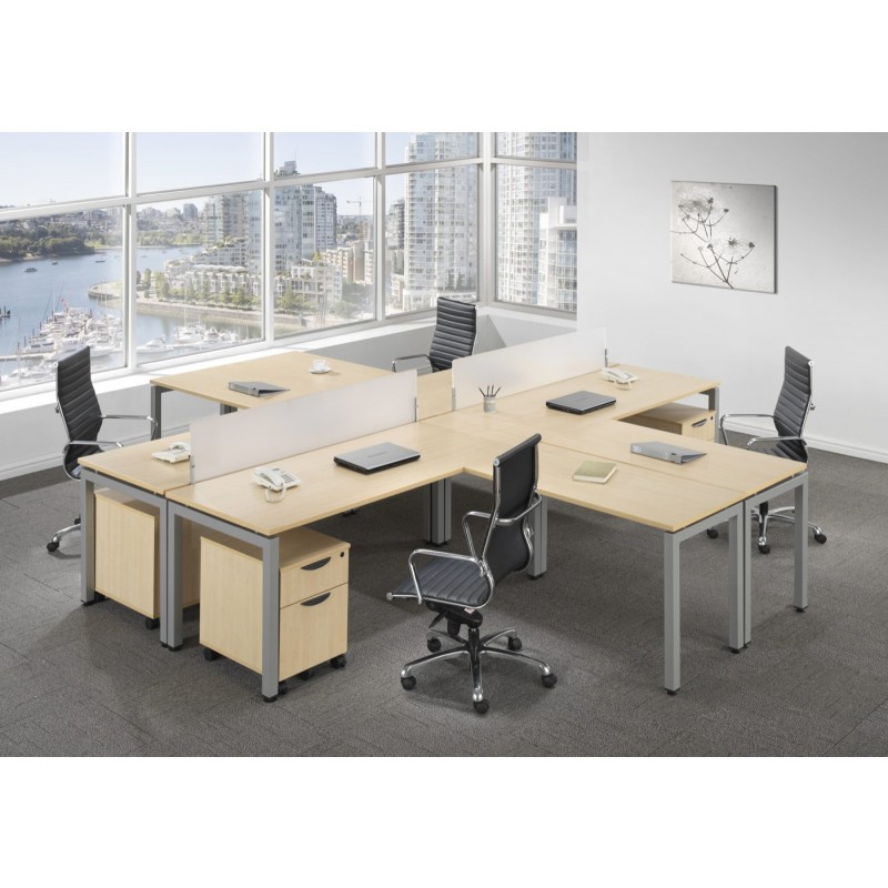 Office Cubicles | New 6’ X 6’ BENCHING STATION L SHAPE - 2